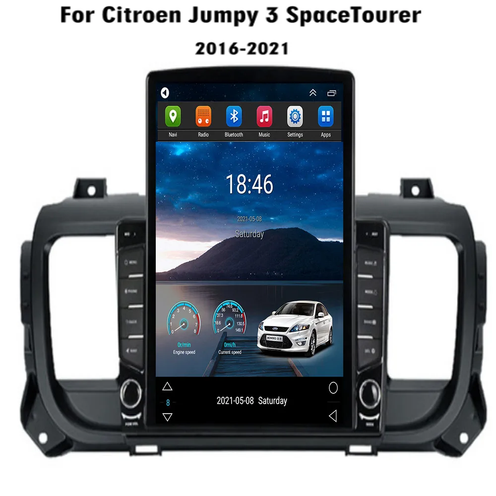 

For Tesla Style 2Din Android12 Car Radio For Citroen Jumpy 3 SpaceTourer 2016-35 Multimedia Video Player GPS Stereo Carplay DSP