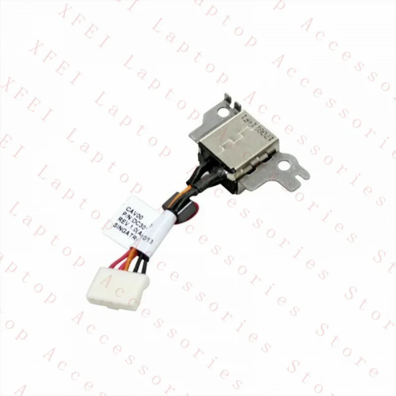 Фото F для Dell Latitiude 3189 Chromebook 11 3180 DC Jack W кабель XNJ46 DC30100ZR00 DMX №3