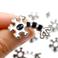 cartoon neurons hard enamel pin brain neurons research scientist metal brooch accessories cute nurse doctor badge jewelry gift