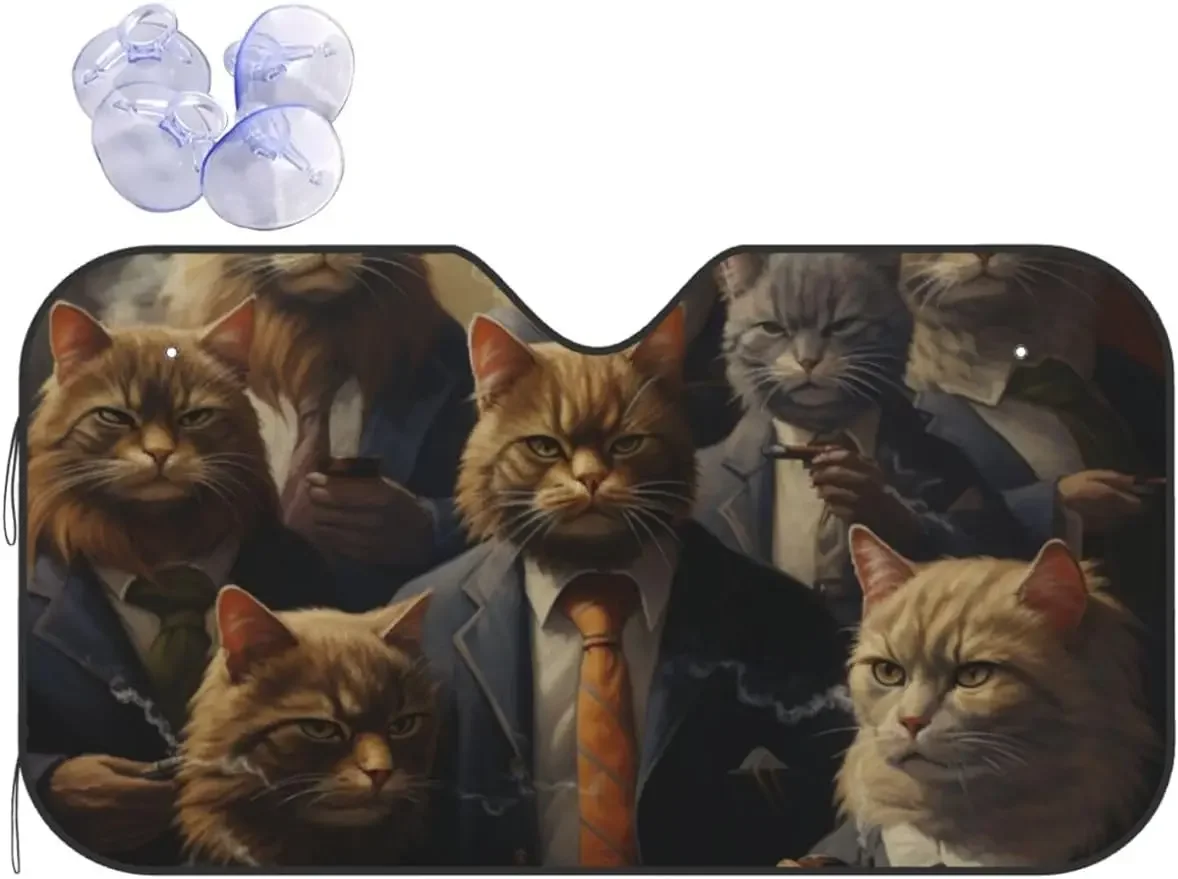 Одежда в западном стиле крутой кот солнцезащитный козырек для автомобиля