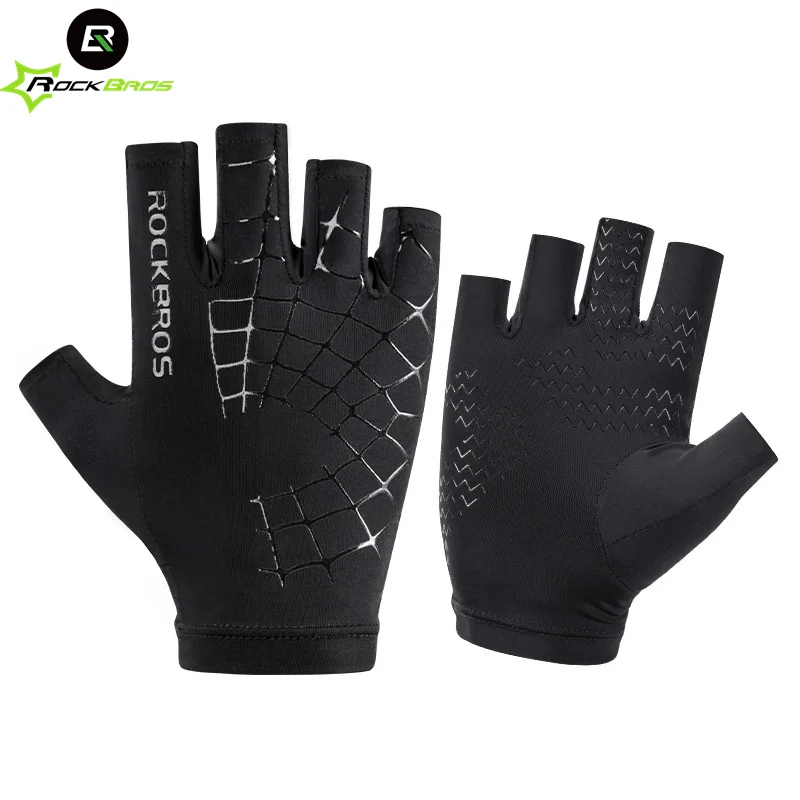 

ROCKBROS Fishing Gloves Touch Screen Riding Bike Bicycle Gloves UV-Proof Summer Cycling Ice gym gloves akcesoria rowerowe
