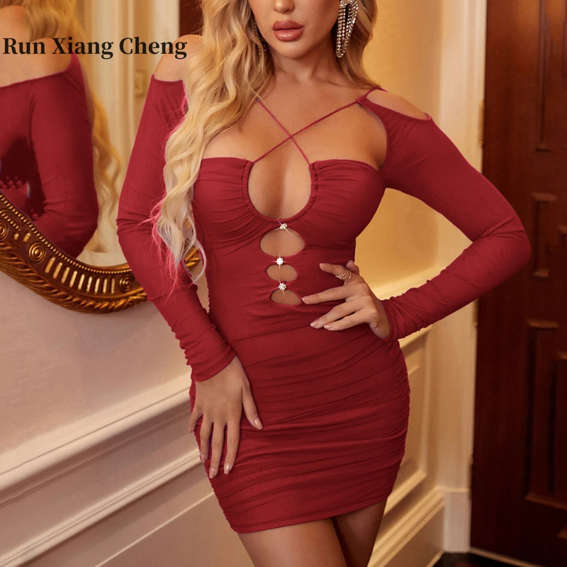 

Женская одежда в европейском и американском стиле, летнее сексуальное Сетчатое Плиссированное Платье для ночного клуба, женское сексуальное платье