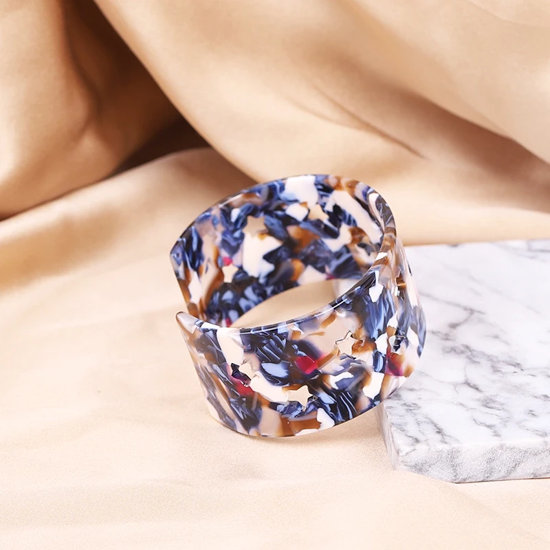 Ацетатные браслеты модные простой дизайн очаровательные для женщин ювелирные