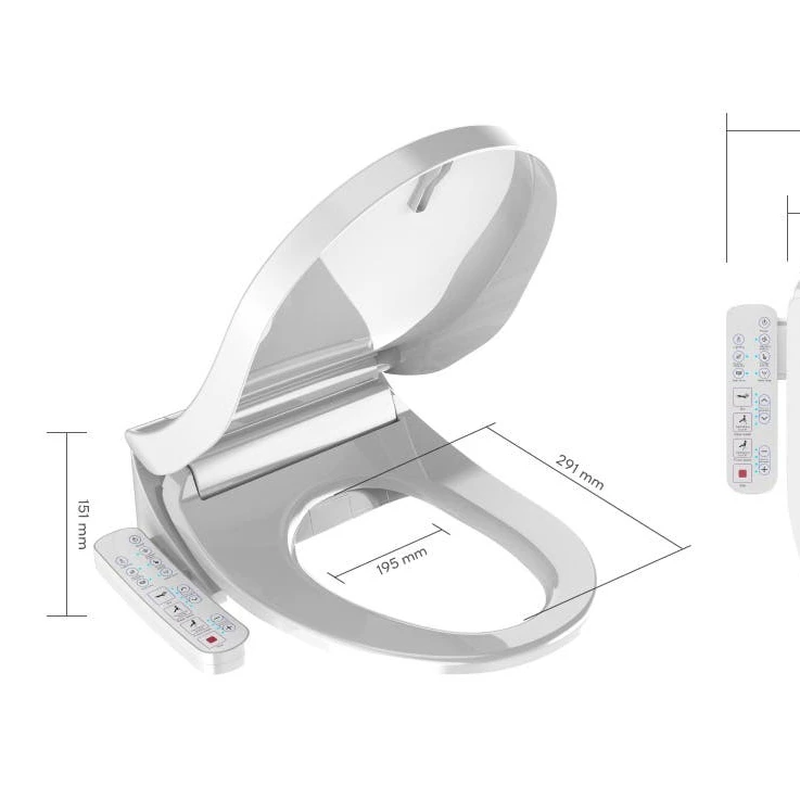 

WC bathroom enhancement automatic heated warm water wash dual nozzle smart electronic bidet toilet seat