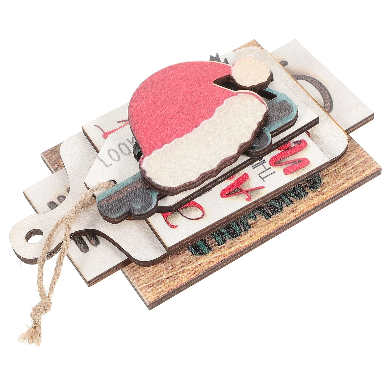 

Christmas Table Signs Wooden Centerpiece Toppers Decor Xmas Tabletop Ornaments Desktop Tiered Tray Holiday Rustic Decoration