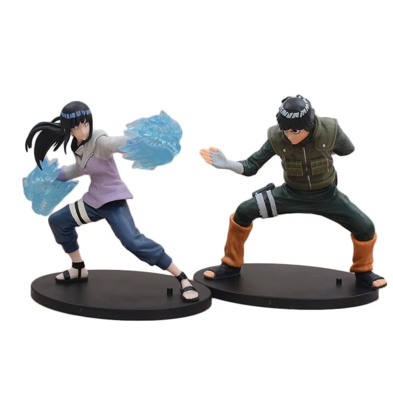 Rock Lee Hyuuga Hinata Roubu Double Lion Fist Fighting Pvc Action Figure Collection Model Doll Toy Gift