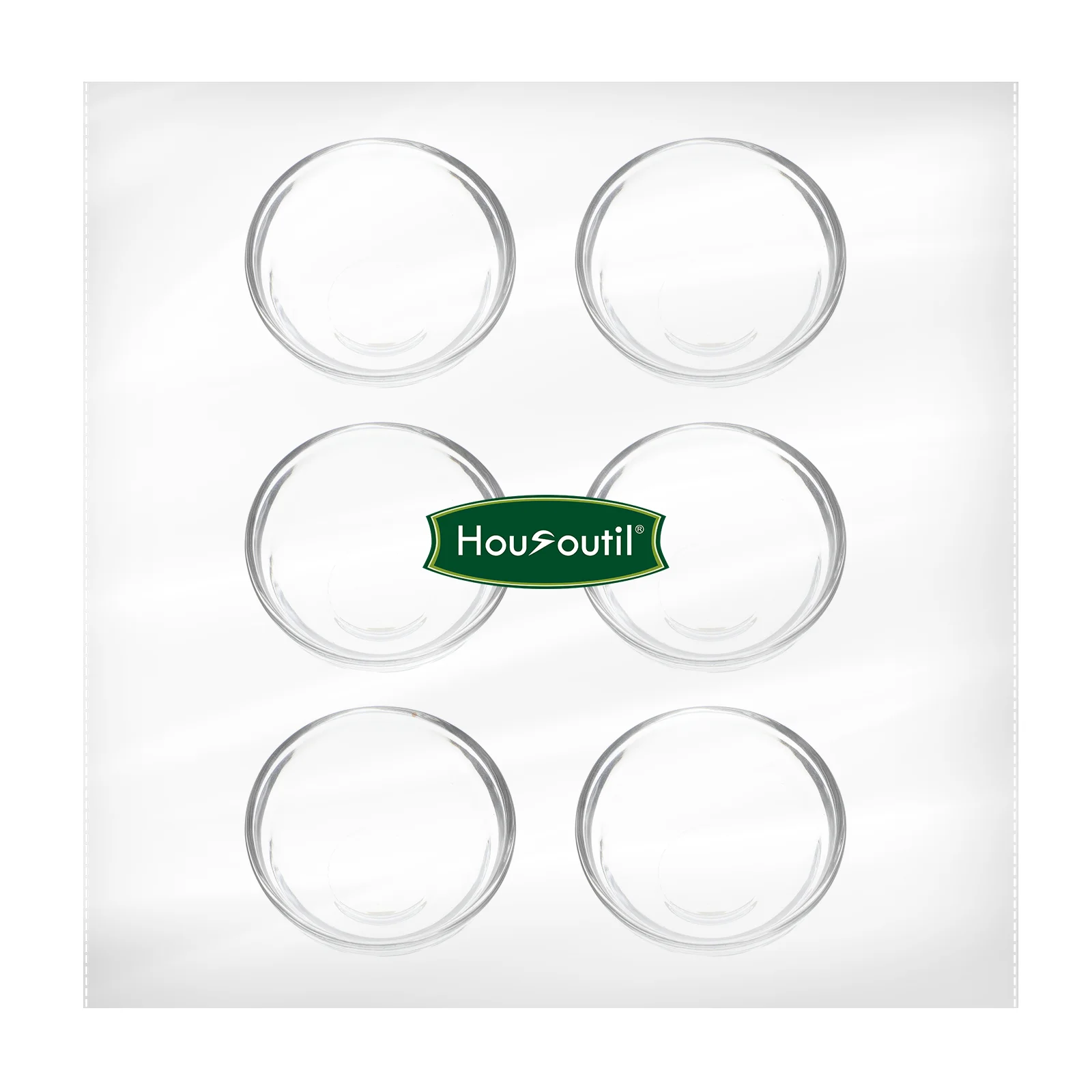 6 шт. контейнеры для конфет Bozai миска торта пудинг маленькие стеклянные миски