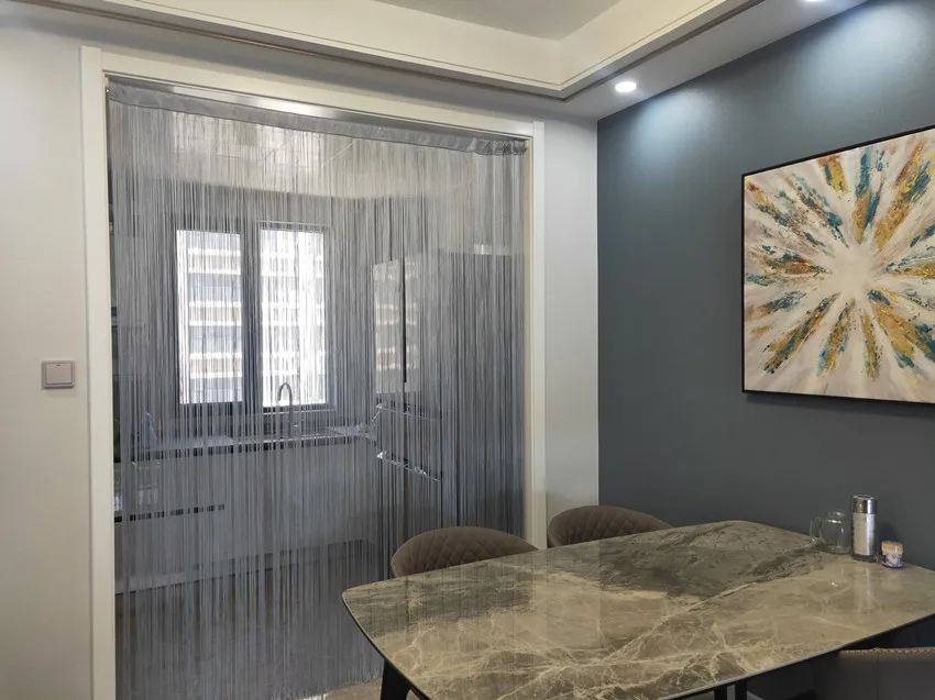 Роскошная утолщенная зашифрованная занавеска для прихожей без перфорации с