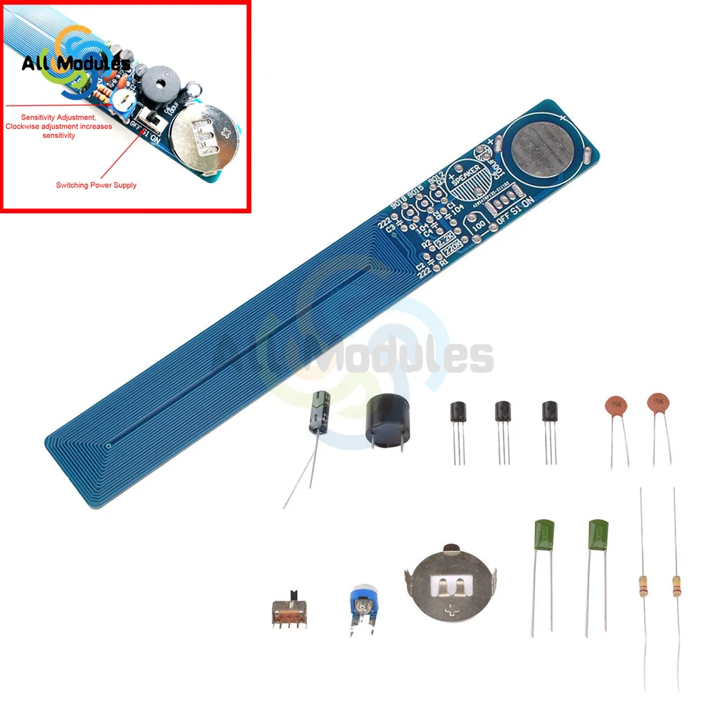 

Simple Metal Detector Electronic Production Kit DIY Teaching Spare Parts Technology Training Welding Metal Detection