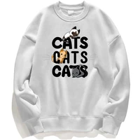 cats cute lovely kawaii animal hoodies sweatshirt men hoodie sweatshirts winter autumn crewneck jumper pullover streetwear hoody
