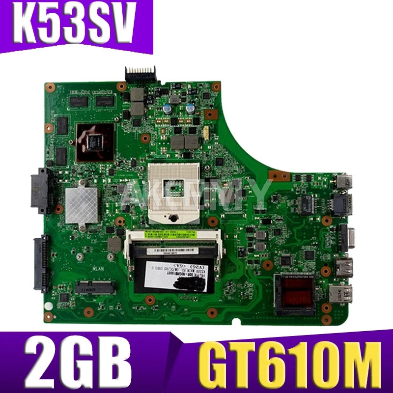 

Материнская плата XinKaidi K53SV для ноутбука ASUS K53SM K53SC K53S K53SJ A53SJ, протестированная оригинальная материнская плата REV2.1/2,4/3,0/3,1