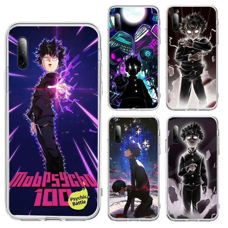 

Mob Psycho 100 Anime Phone Case For Samsung S20 S21 Note20 A71 A30s A52 Plus Ultra lite Transparent Nax Fundas Cover