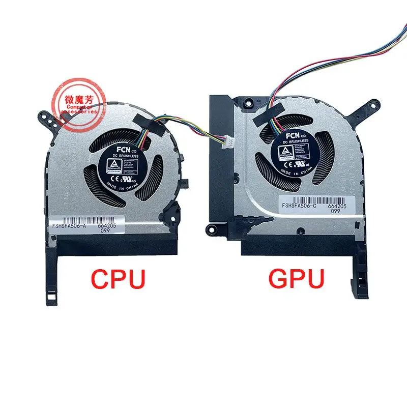 Ноутбук CPU GPU охлаждающий вентилятор для Asus Tianxuan 2 Flight Fortress 9 2021 TUF Gaming A15 FA506QR FA706QR FA506QM FX506H FX506HE FX50