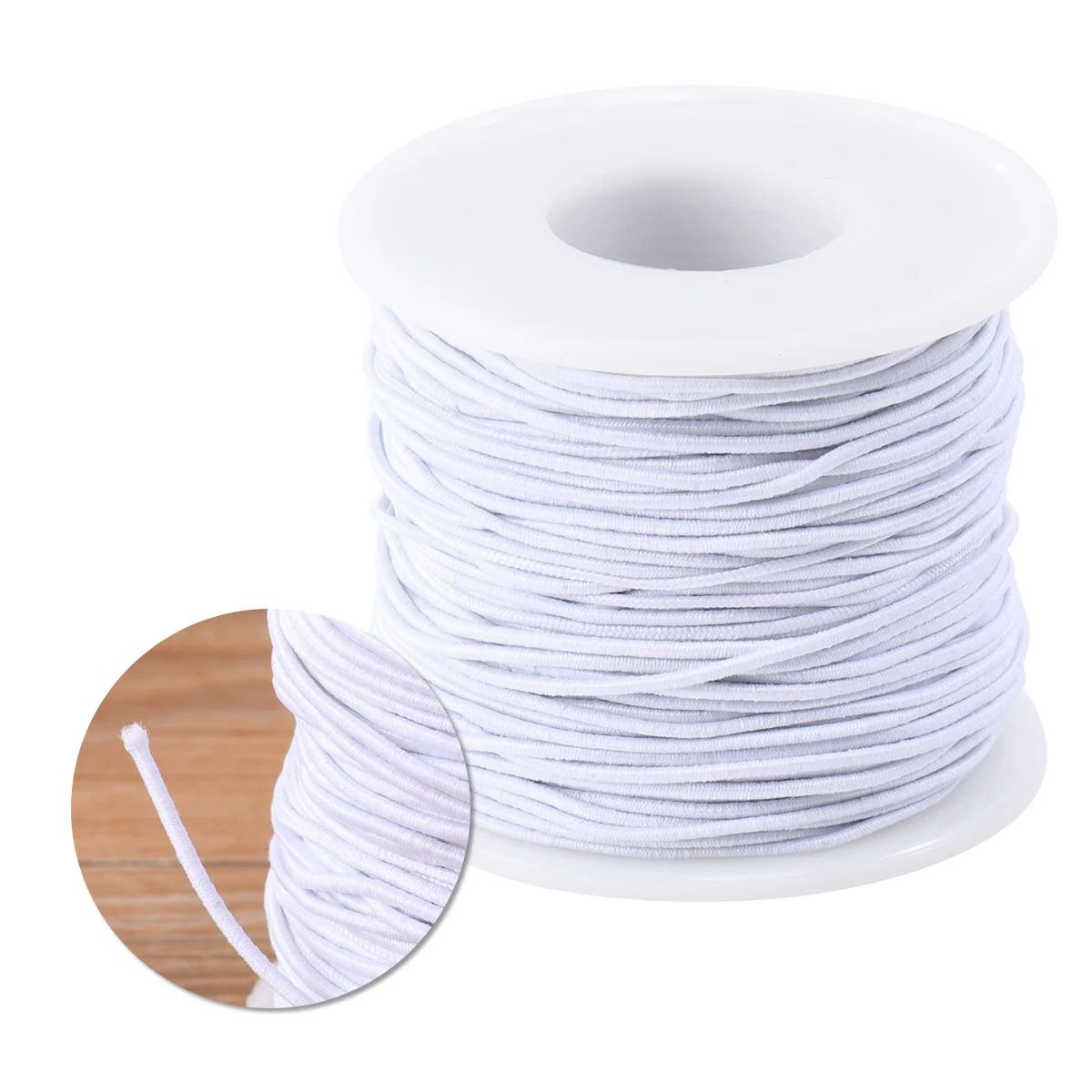 

Elastic String Cord Spool Rope Sewing Beading Stretch Stretchybands Thread Bungee Band Rubber Ear Tie Earloop Roll Knit Craft