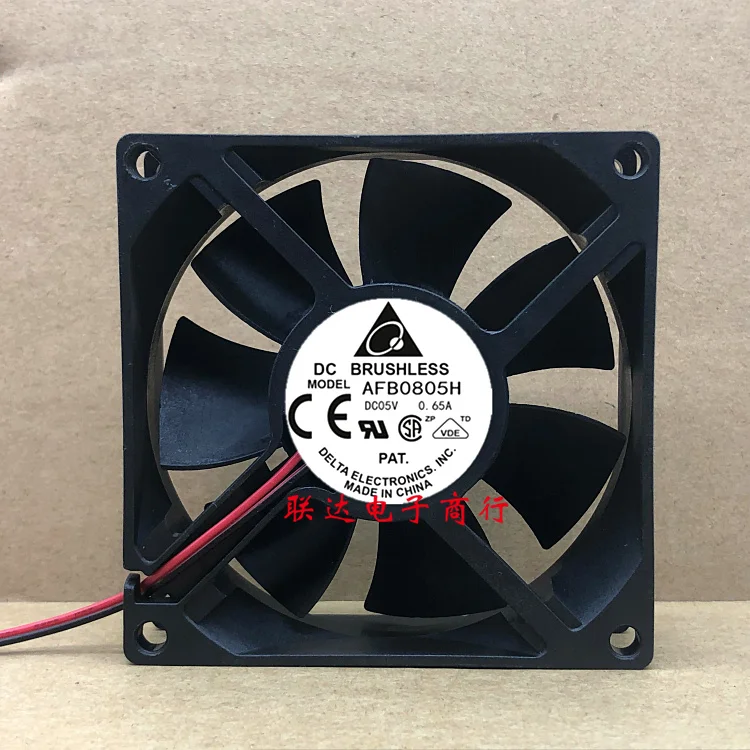 

Delta Electronics AFB0805H DC 5V 0.65A 80x80x25mm 2-Wire Server Cooling Fan