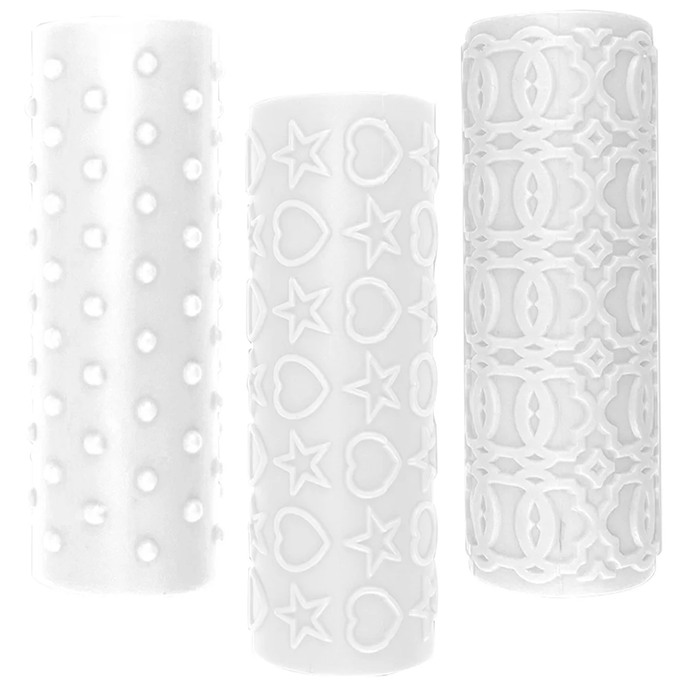 

3pcs Novel Clay Twig Roller Clay Texture Roller Pottery Stamps Clay Earring Roller