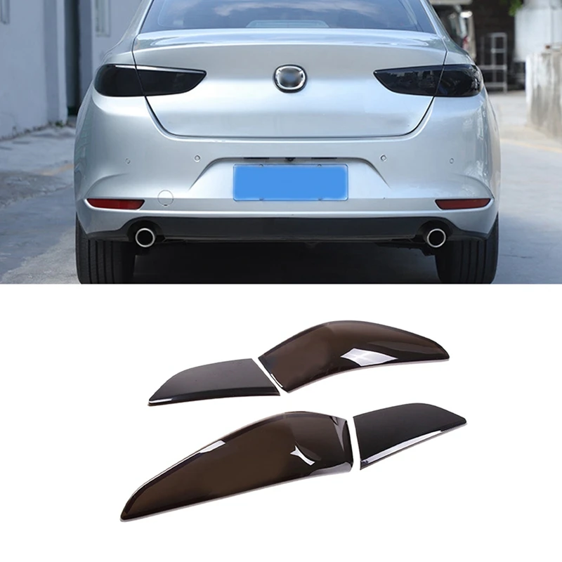 

4 шт., декоративные колпачки для задних фар Mazda 3 BP Sedan 2020-2021