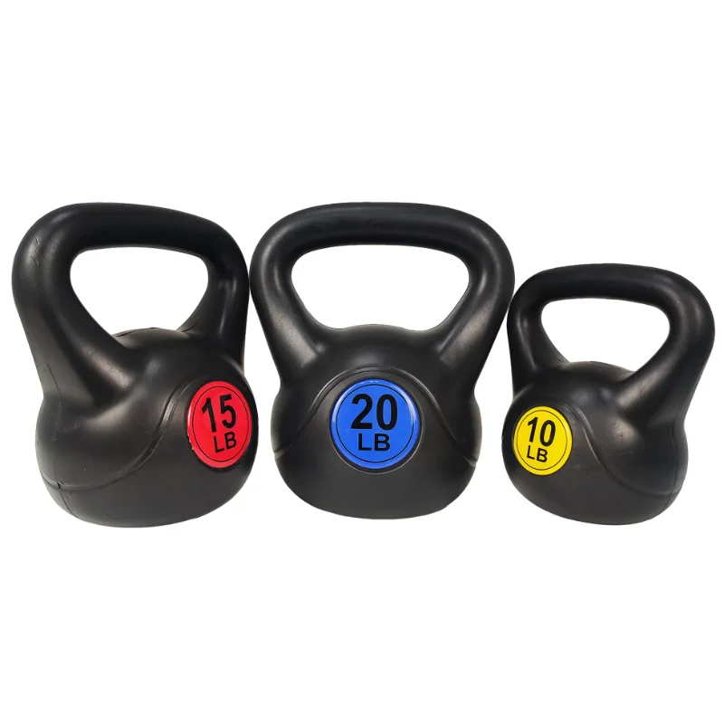 

BalanceFrom широкий захват 3-х частей Kettlebell упражнения фитнес вес набор, включает 10 фунтов., 15 фунтов, 20 фунтов.