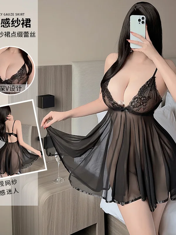 Привлекательное Плиссированное Сетчатое кружевное Прозрачное платье из вуали с