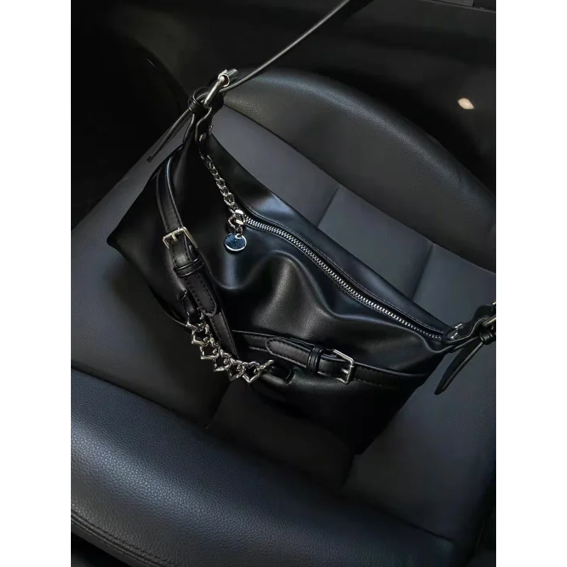 Fashion Designer Brand Bag Retro Casual Women Totes Shoulder Bags Female Leather Solid Color Chain Handbag for Women 2023 Summer