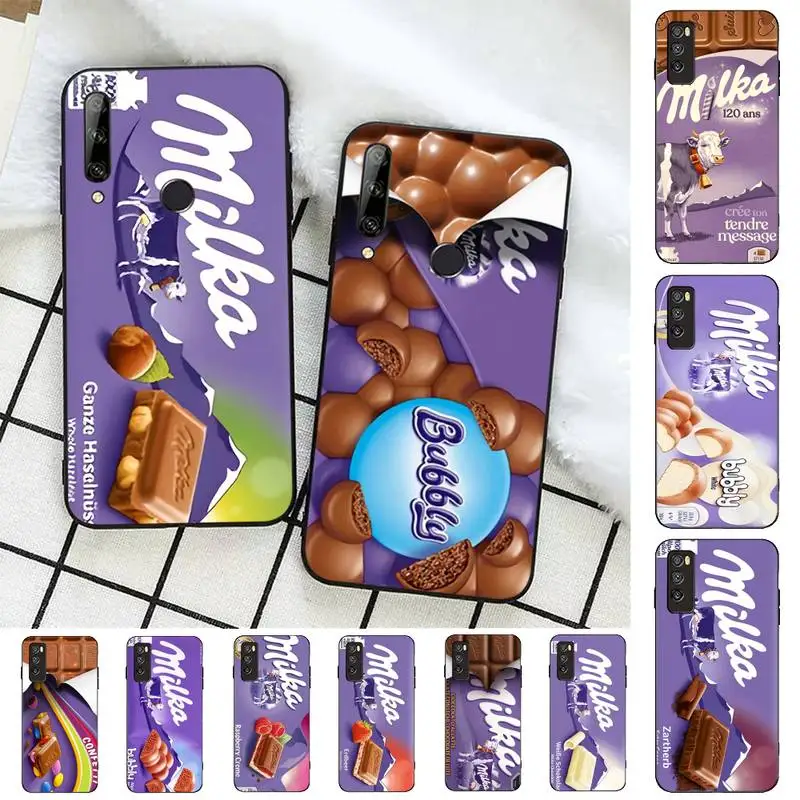 

Trend Chocolate Milka Box Phone Case for Huawei Honor 10 i 8X C 5A 20 9 10 30 lite pro Voew 10 20 V30