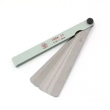 0.02 To 1 mm Thickness 17 Blade Machinist Mechanic Feeler Gage Gauge Measure Tool for Feeler Gauge Valve Shim Use 