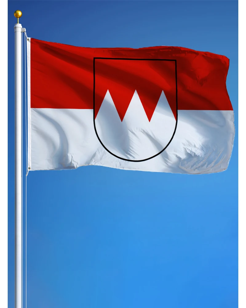 Флаг Франконии 3x5 футов Полиэстер Баварский - баннер с двумя металлическими