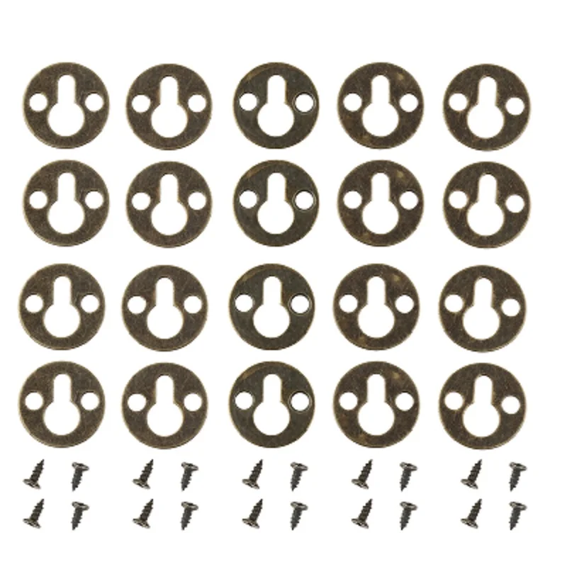 

20 шт., бронзовые Висячие Крючки с винтами, 25 мм