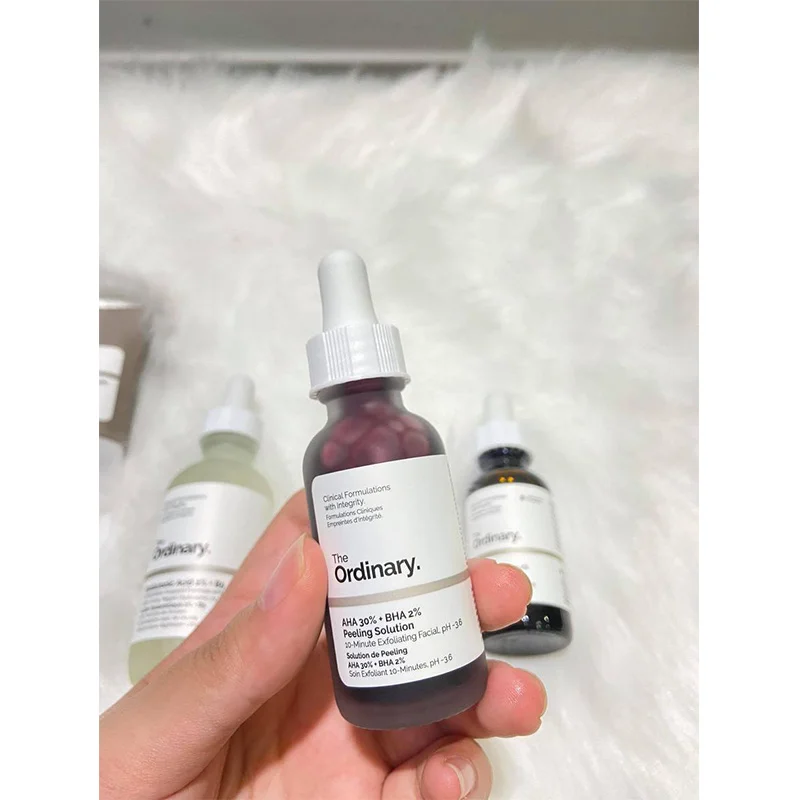 

Ordinary Original Products AHA 30% + BHA 2% Peeling Solution 30ml Whitening Acne Removing Serum Repair Hyaluronic Acid Skin Care