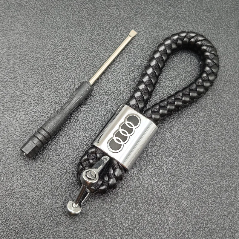 

Металлический кожаный брелок с логотипом автомобиля для Audi A1 A2 A3 A4 A5 A6 A7 A8 Q2 Q3 Q5 Q7 Q8 S3 S4 S5 S6 S7 TT аксессуары