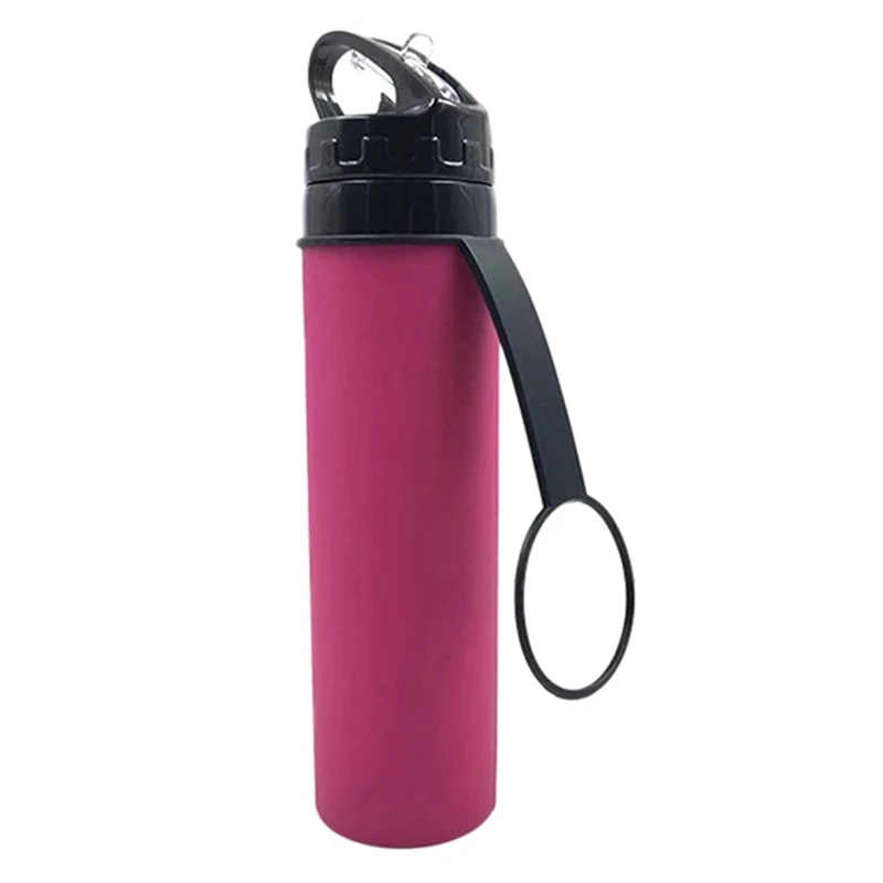 

Collapsible Water Bottle Portable Leak-Proof Silicone Kettle Outdoor Travel Camping Drink Sport Water Bottle