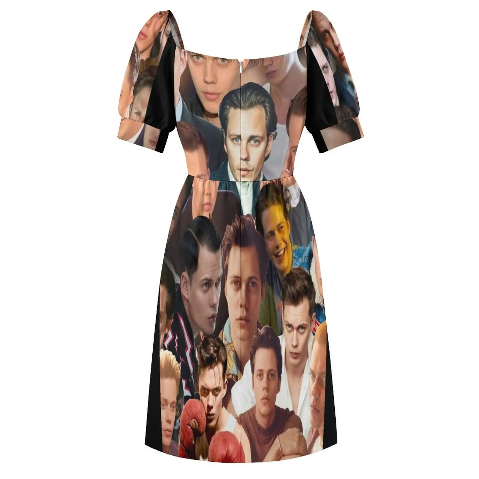 Женское платье из полиэстера Bill Skarsg?rd Photo Collage