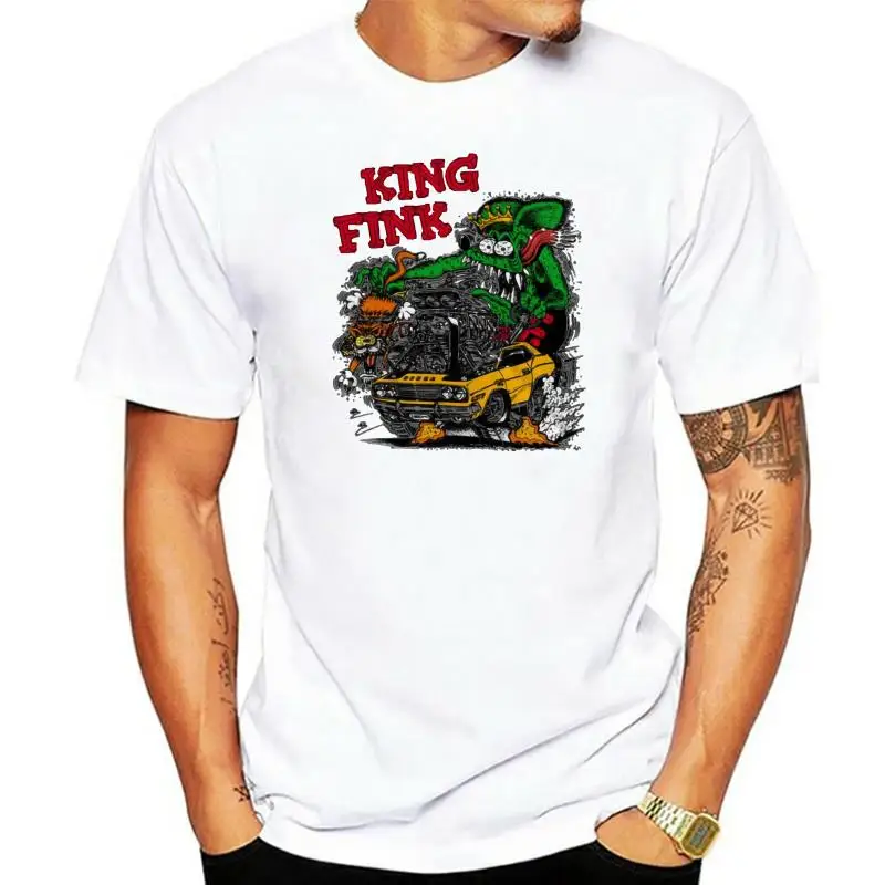 

Мужская черная футболка Rat Fink King Fink, новые размеры
