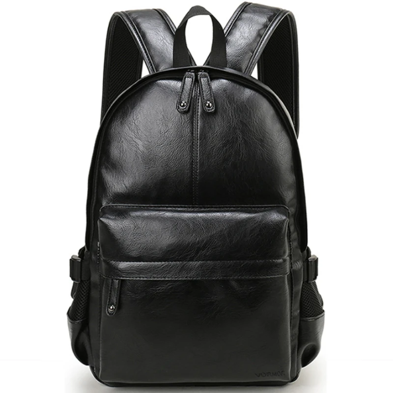 

Брендовый мужской кожаный рюкзак, школьный ранец, модная Водонепроницаемая дорожная сумка, повседневная кожаная мужская сумка для книг