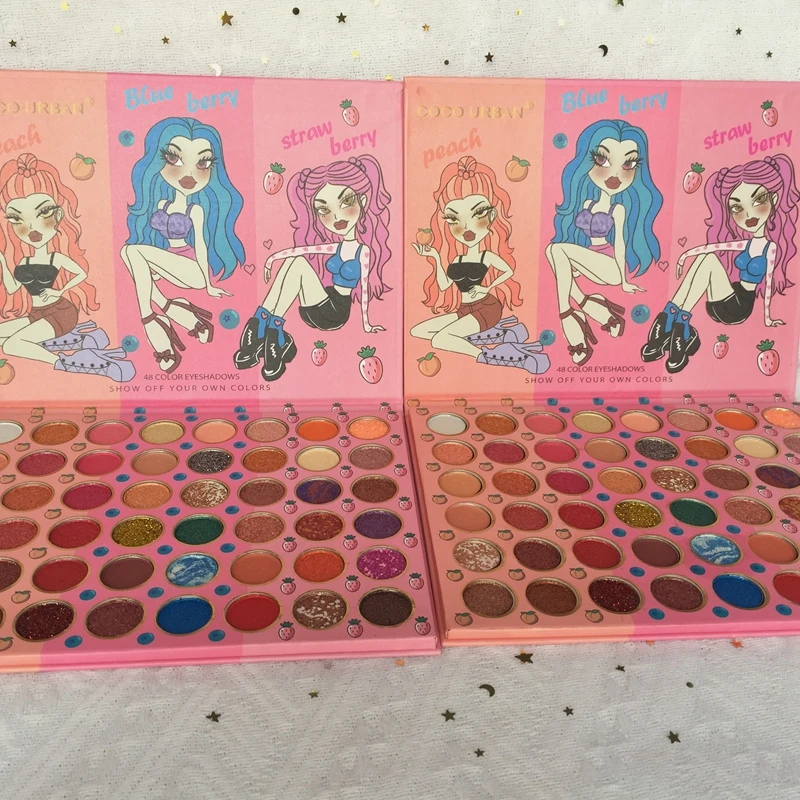 

Hot sale 48 color eyeshadow palette girly cosplay stage wear pearlescent matte