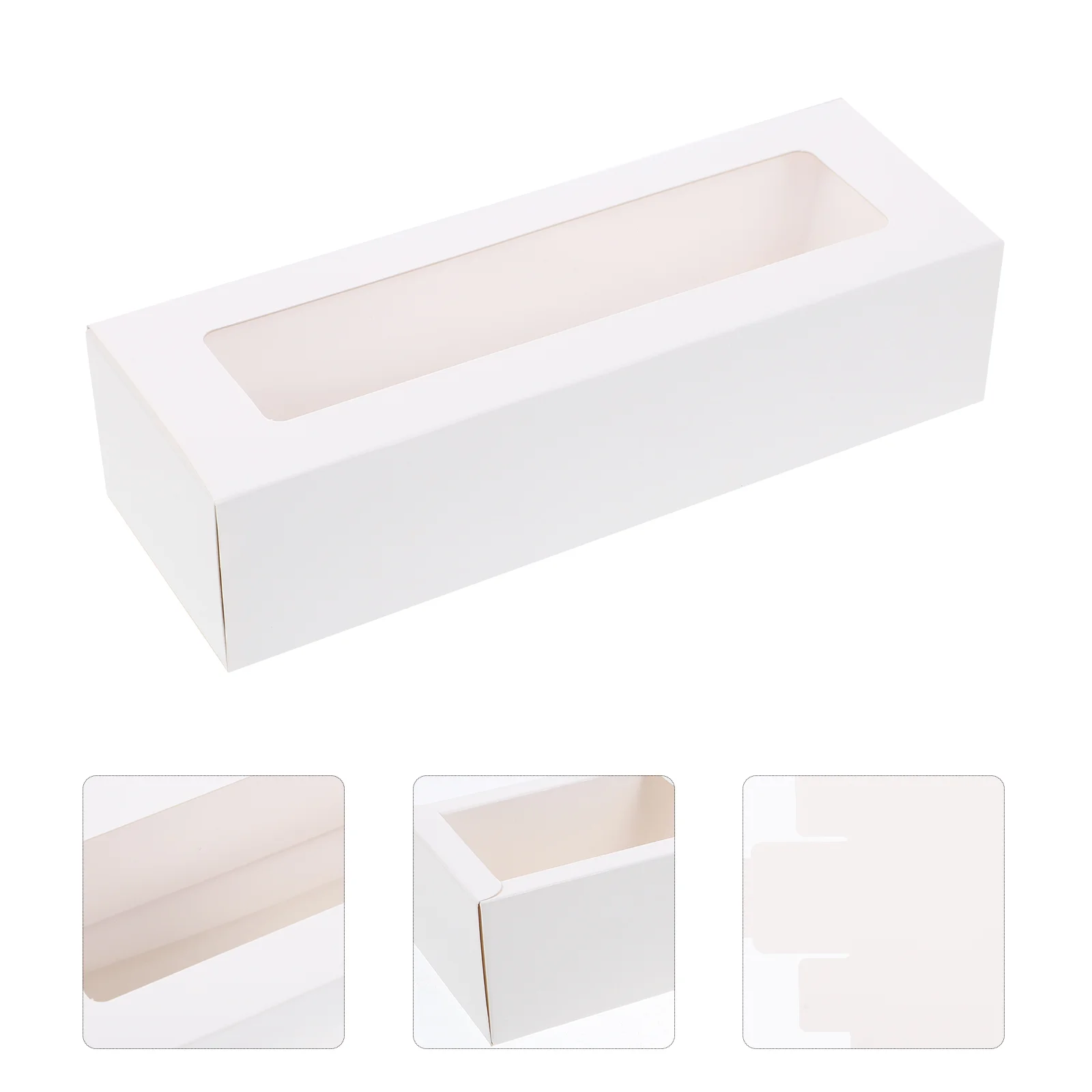 

Boxes Macaron Box Window Cookie Cupcake Container Gift Packaging Paper Bakery Cake Mini Holder Containers Pastry Packing Muffin