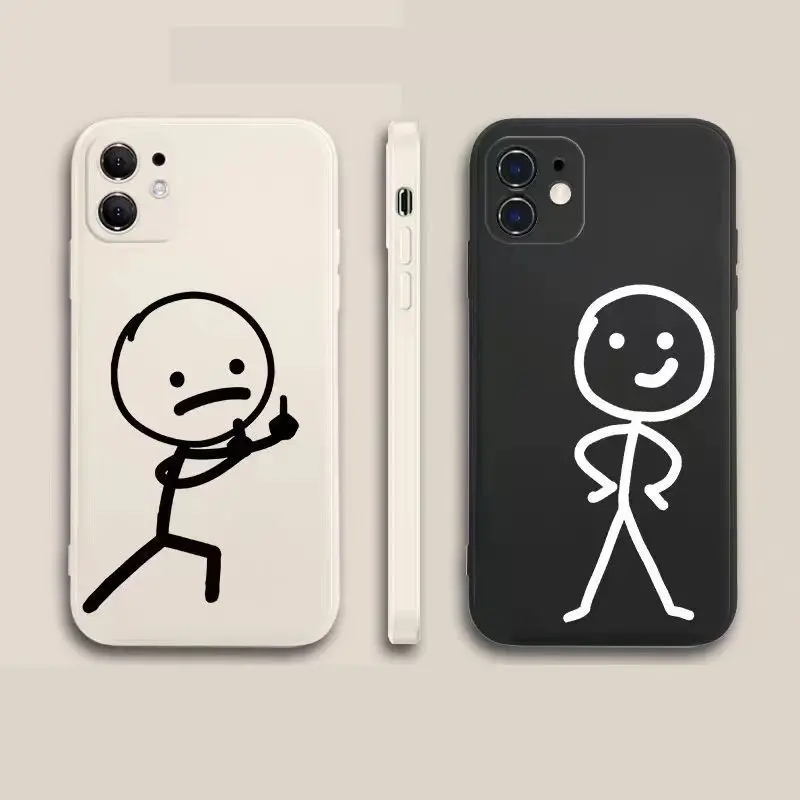 

Simple Geometric Phone Case for 6 7 8 Plus X Xs Max Pro Se 11 12 13 Silicone Full Cover 2022 New