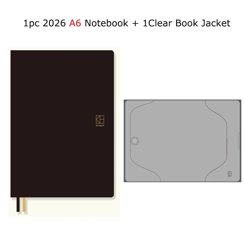 

Kinbor A5 Daily Weekly Monthly Organizer Notepad из искусственной кожи