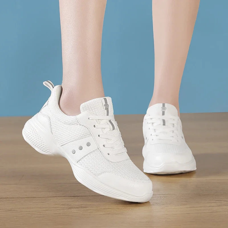 Дышащие женские танцевальные туфли женская обувь для джазовых танцев удобные