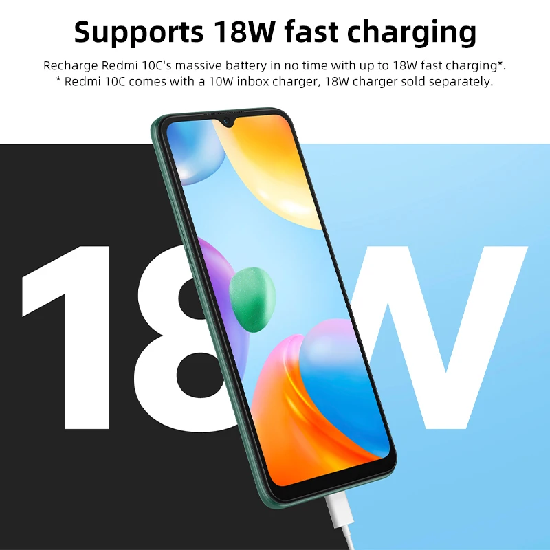 Смартфон Xiaomi Redmi 10C восемь ядер экран 680 дюйма 4 Гб + 64 ГБ/4 ГБ |