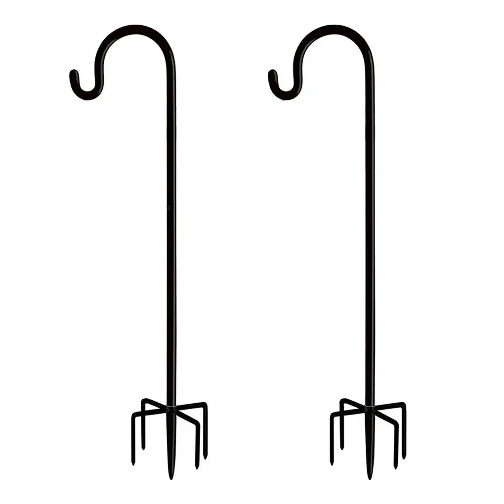 

2 Pieces Of Bird Feeder Hook Bracket Metal Lantern Stand Decoration Garden Plant Stand Hanger Garden Street Lamp Hook Decoration