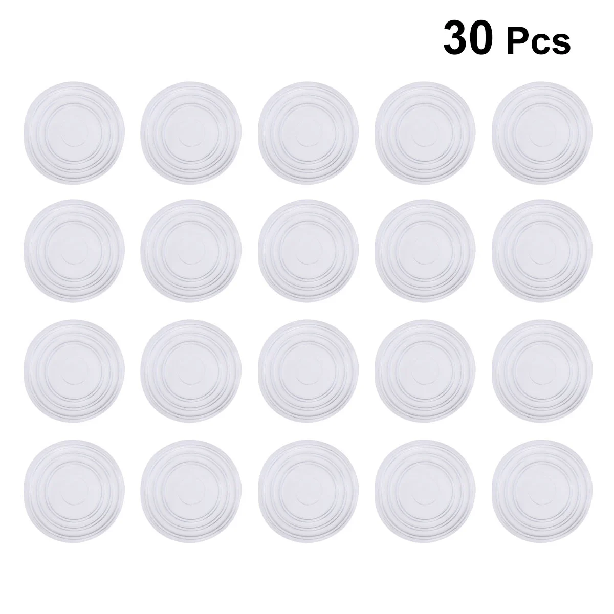 

Furniture Bumpers Round Shape Glass Table Pads Transparent Plastic Rubber Mat Non-slip Soft Grip Pads for Wall