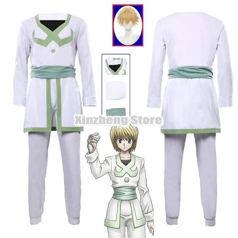 

Anime Hunter x Hunter Kurapika Cosplay Costume Kids Pants Cape Outfits Halloween Carnival Suit