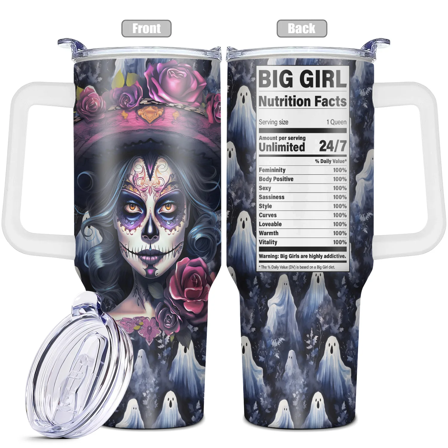 1 шт. Термокружка Из нержавеющей стали с двойными стенками 40 унций