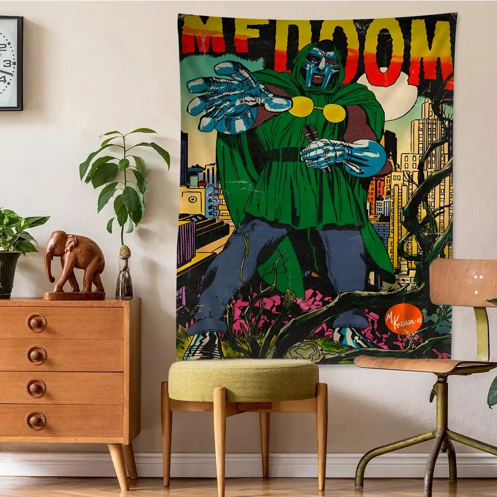 MF Doom Madlib гобелен с героями мультфильмов искусство научная фантастика комната