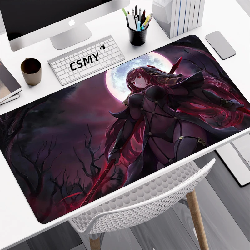 

Large Fate Grand Order Mouse Pad Pc Gamer Cabinet Keyboard Desk Mat Computer Gaming Accessories Mousepad Xxl Anime Girls Deskmat