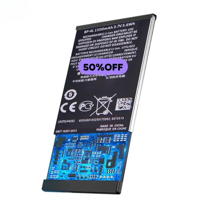 Аккумулятор BP-4L для телефонов Nokia E6liE63E90E71E71xN97N810E72E52, высококачественная замена батареи класса A с инструментами для установки (art.: 3920d865849be) - 3920d865849be