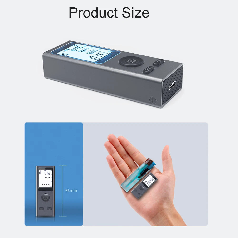 

Smart Laser Rangefinder Intelligent 2/30/40/50M Digital Laser Rangefinder Mini Usb Charging Rechargeable Handheld Distance Meter