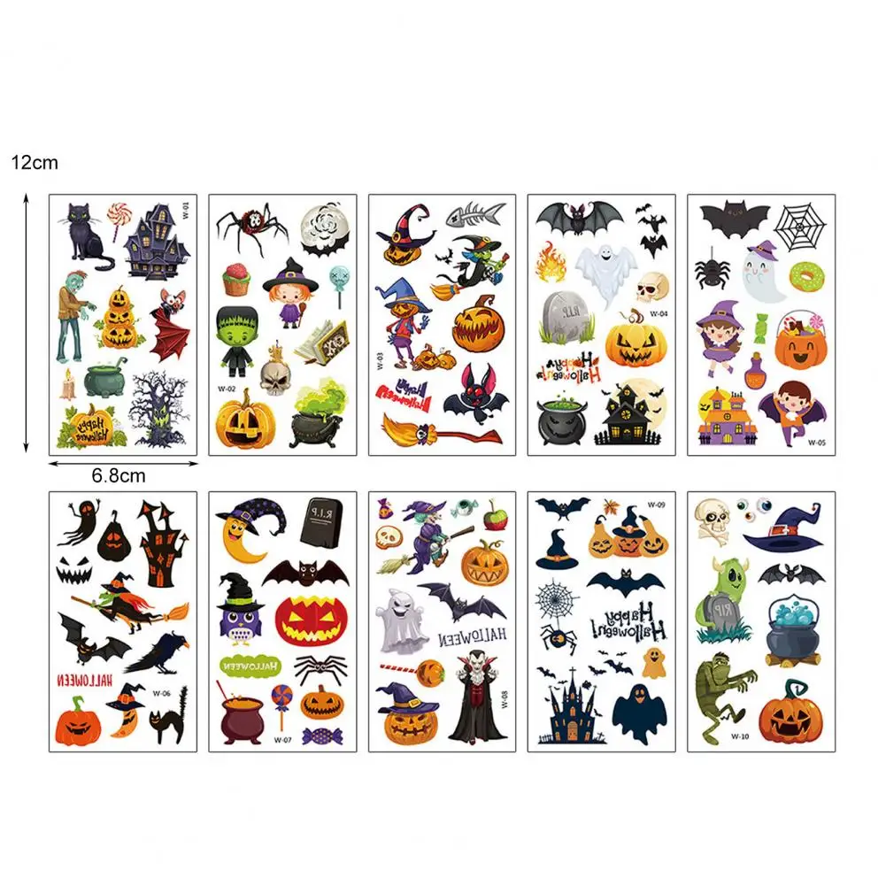 10 шт./компл. Изысканная легкая переводная татуировка со шрамом с эффектом 3D