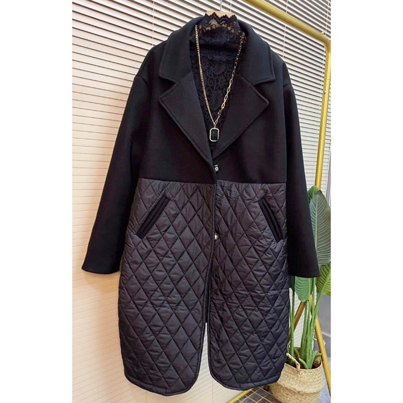 Длинные пуховые пальто для женщин зимние теплые кардиганы ретро Корейская